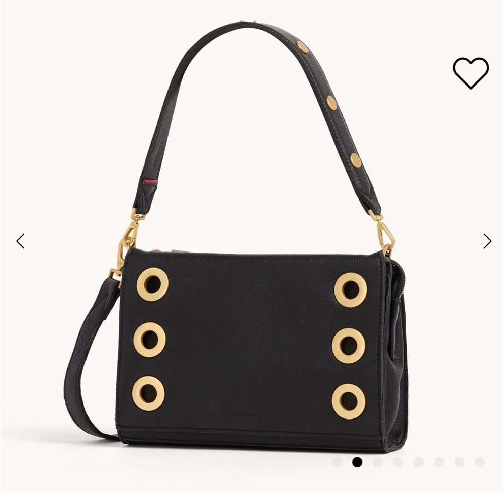 Hammitt Black and Gold Snakeskin Crossbody Bag - Picture 1 of 16